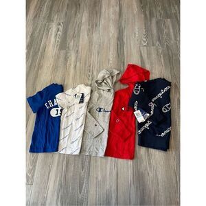 NWT Champion 5 piece boys hoodie & long sleeve bundle Size 5